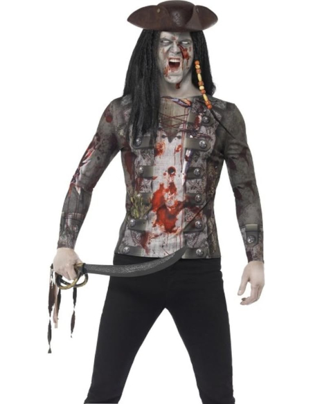 Tee-shirt zombie pirate