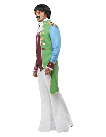 Veste de fête, Vert et violet, avec bordures fantaisie dorées