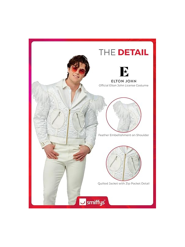 Veste Elton John avec plume Rocketman- licence