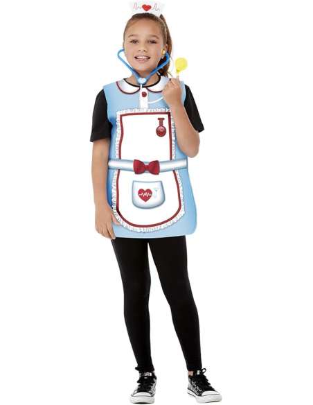 Kit d'infirmière fille, Tabard, stéthoscope et bandeau