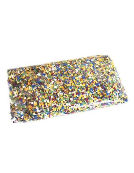 Confettis multicolores en papier recyclé pour le carnaval - 1 kg