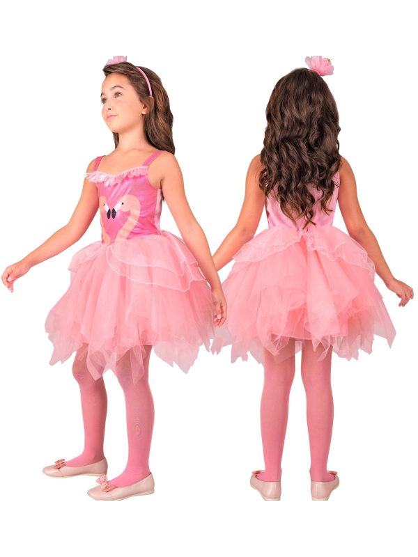 Déguisement Ballerine Flamant Rose Fille - Robe Tutu & Serre-Tête