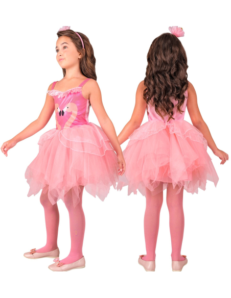 Déguisement Ballerine Flamant Rose Fille - Robe Tutu & Serre-Tête