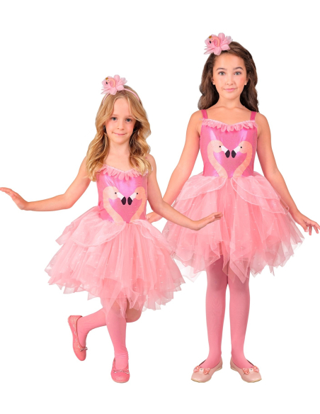 Déguisement Ballerine Flamant Rose Fille - Robe Tutu & Serre-Tête