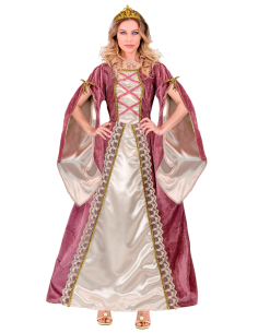 Costume de Princesse médiévale avec jupon et couronne