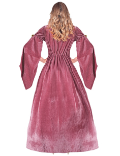 Costume de Princesse médiévale avec jupon et couronne 2