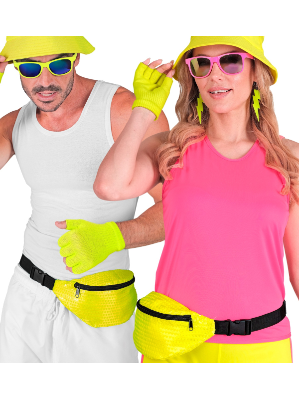 Banane Jaune Fluo à Sequins - Le Sac Fun et Tendance des Années 80
