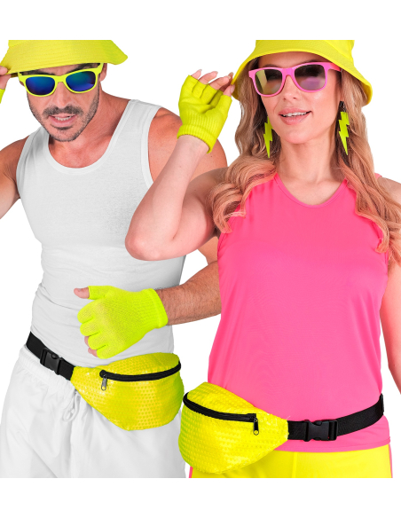 Banane Jaune Fluo à Sequins - Le Sac Fun et Tendance des Années 80