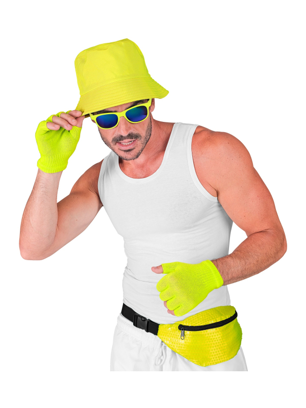Banane Jaune Fluo à Sequins - Le Sac Fun et Tendance des Années 80
