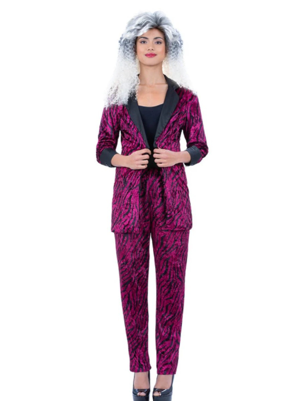 Costume Zèbre Rose Années 80 - Veste et Pantalon, Le Top de la Mode Rétro