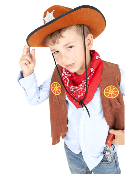 Déguisement de Cowboy enfant avec accessoires, taille 5/8 ans
