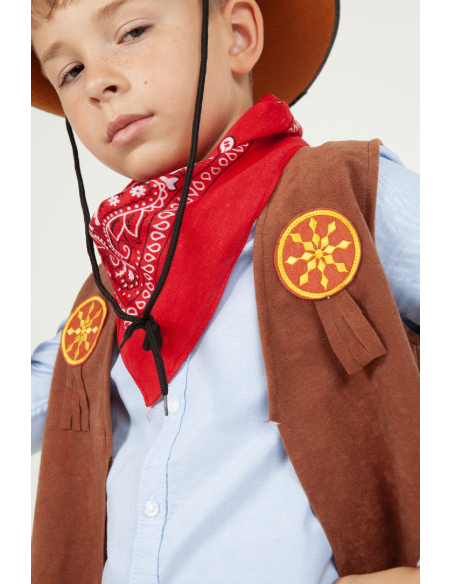 Déguisement de Cowboy enfant avec accessoires, taille 5/8 ans