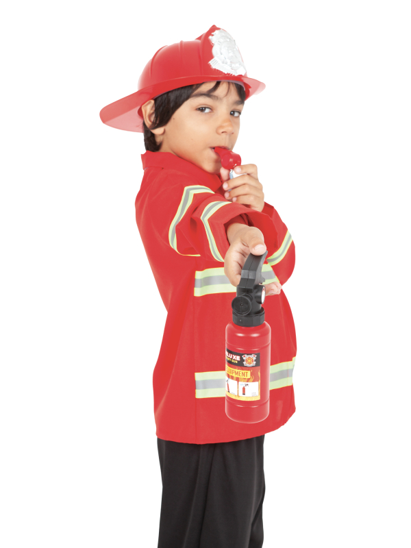 Déguisement de pompier enfant avec Accessoires, taille 5-8 ans