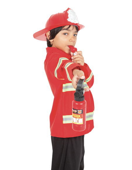 Déguisement de pompier enfant avec Accessoires, taille 5-8 ans