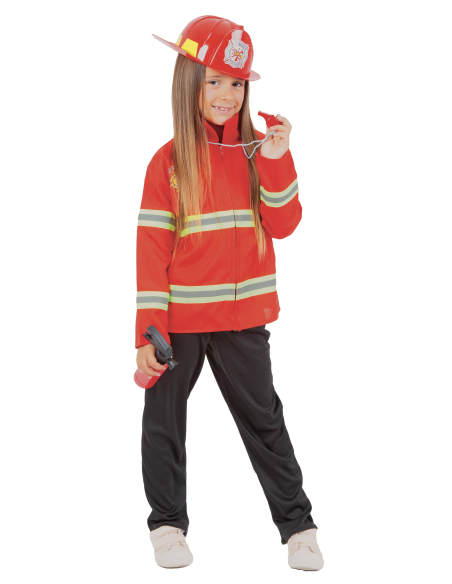 Déguisement de pompier enfant avec Accessoires, taille 5-8 ans