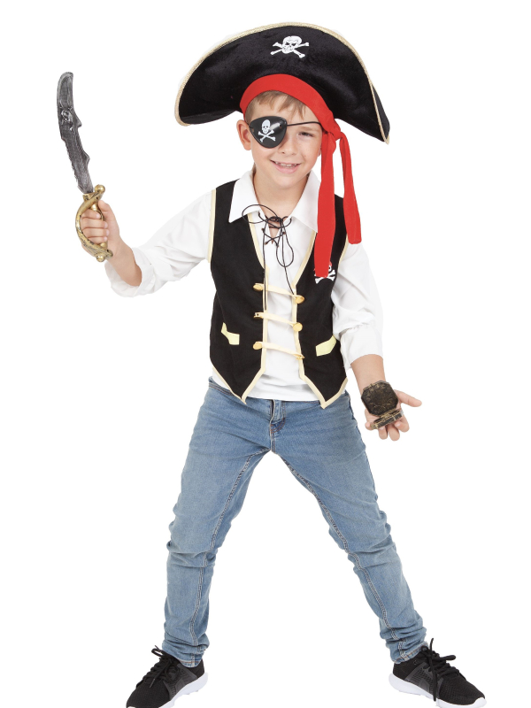 Déguisement de Pirate enfant avec Accessoires taille 5-8 ans