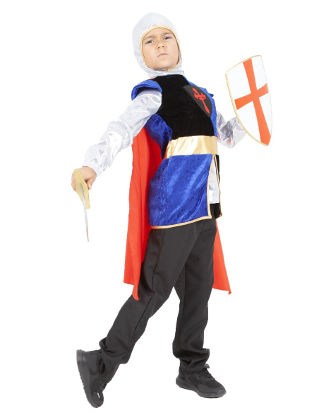 Déguisement de Chevalier enfant avec Accessoires, Taille 5-8 ans