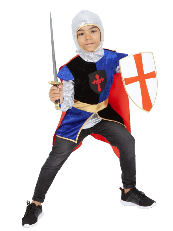Déguisement de Chevalier enfant avec Accessoires, Taille 5-8 ans