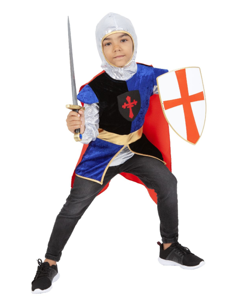 Déguisement de Chevalier enfant avec Accessoires, Taille 5-8 ans