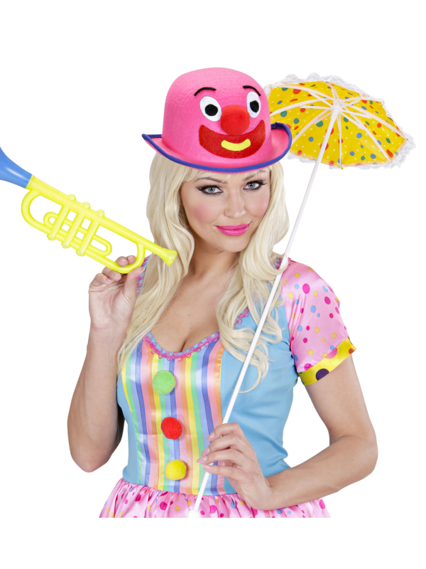 Chapeau Melon de Clown Couleurs Assorties – Accessoire Amusant pour Carnaval et Fêtes