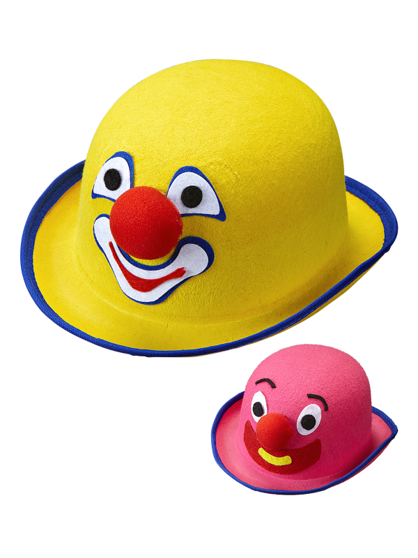 Chapeau Melon de Clown Couleurs Assorties – Accessoire Amusant pour Carnaval et Fêtes