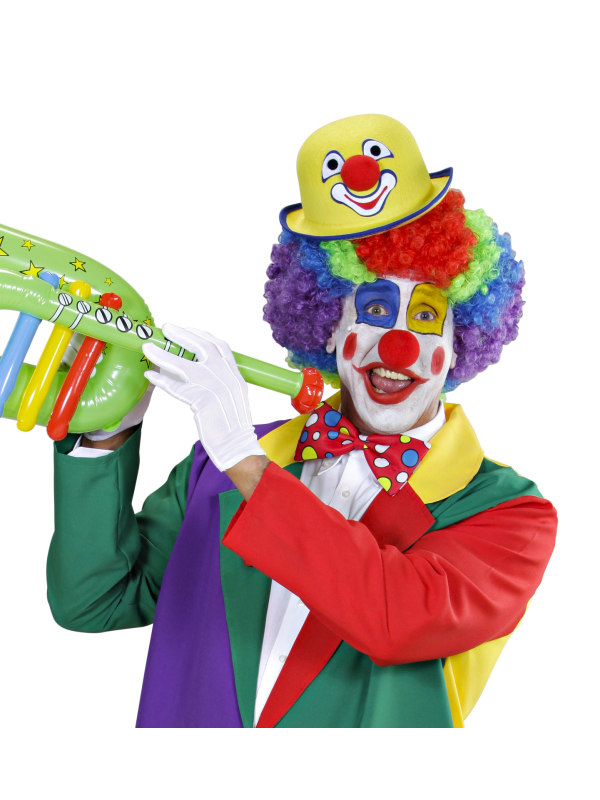 Chapeau Melon de Clown Couleurs Assorties – Accessoire Amusant pour Carnaval et Fêtes