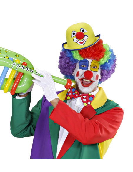 Chapeau Melon de Clown Couleurs Assorties – Accessoire Amusant pour Carnaval et Fêtes