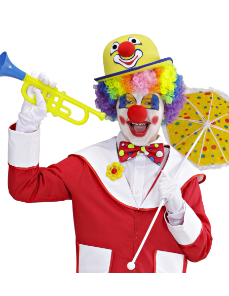 Chapeau Melon de Clown Couleurs Assorties – Accessoire Amusant pour Carnaval et Fêtes