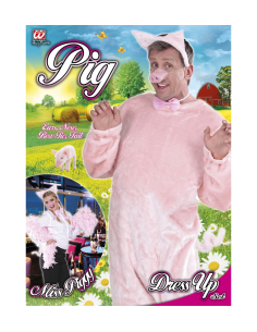 Set Cochon Rose : Oreilles, Nez, Nœud Papillon et Queue - 100% Polyester 2