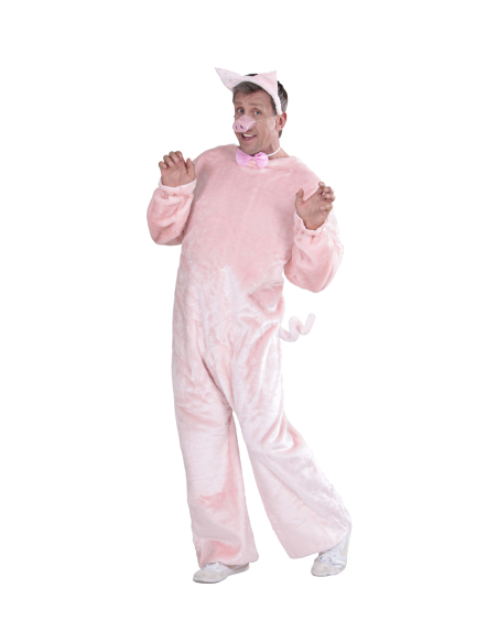 Set Cochon Rose : Oreilles, Nez, Nœud Papillon et Queue - 100% Polyester