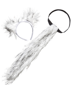Set Accessoires de loup - Oreilles et Queue