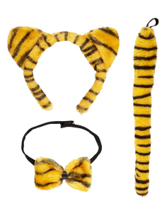 Set d'Accessoires de Tigre pour Enfant - Serre-tête, Nœud Papillon et Queue 2