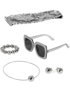 Kit de bijoux Disco boules à facettes – Serre-tête à... 2