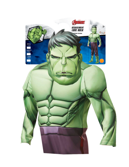 Déguisement Hulk enfant - Costume officiel Marvel pour Carnaval et Halloween