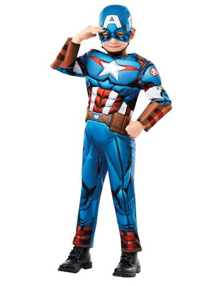 Déguisement luxe Captain America enfant - Devenez le héros des Avengers