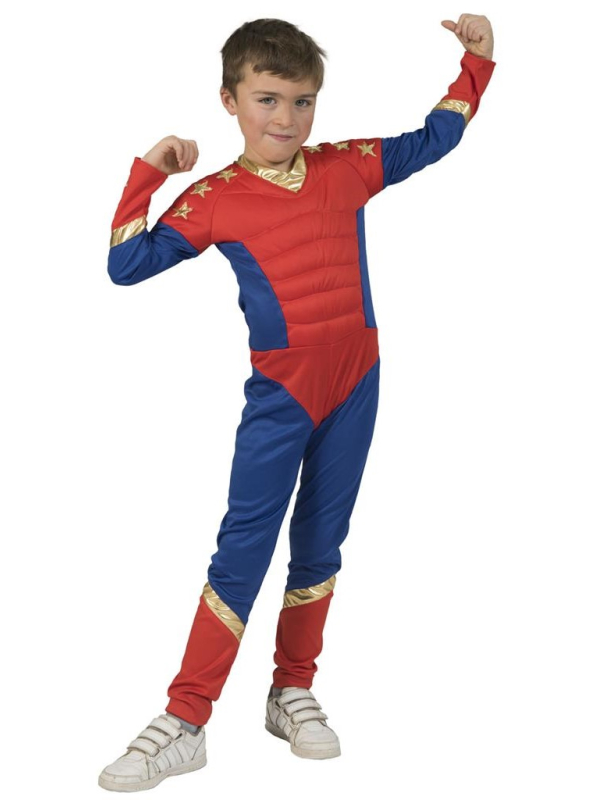Déguisement de Super Héros Enfant - Rouge et Bleu