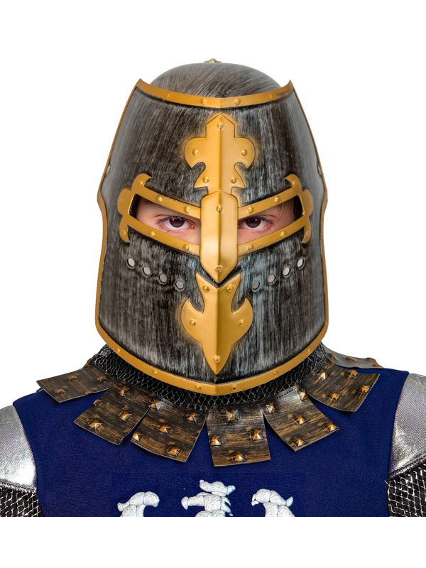 Casque de Chevalier médiéval enfant avec visière
