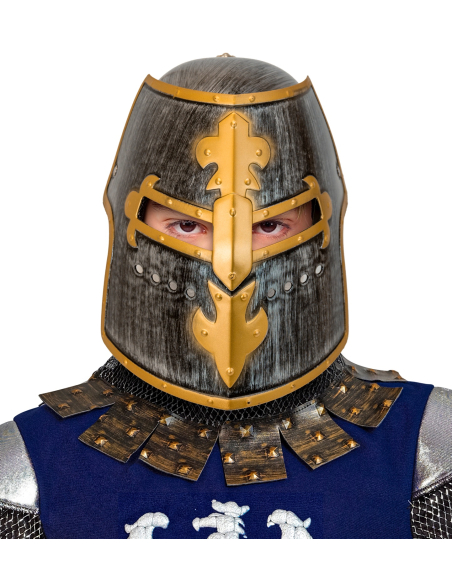 Casque de Chevalier médiéval enfant avec visière
