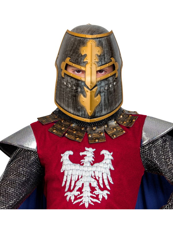 Casque de Chevalier médiéval enfant avec visière