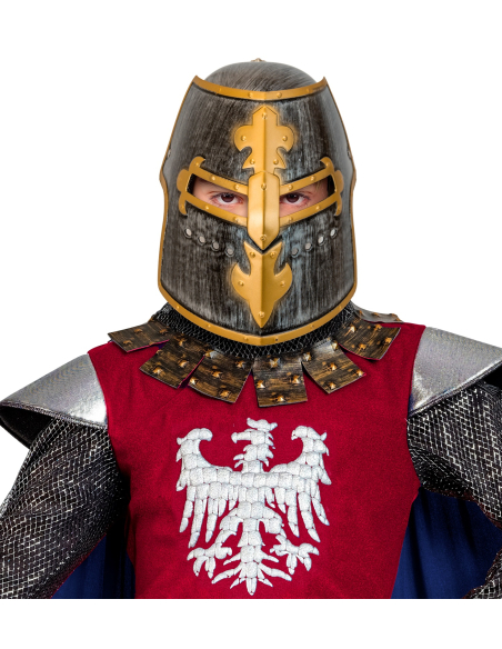 Casque de Chevalier médiéval enfant avec visière