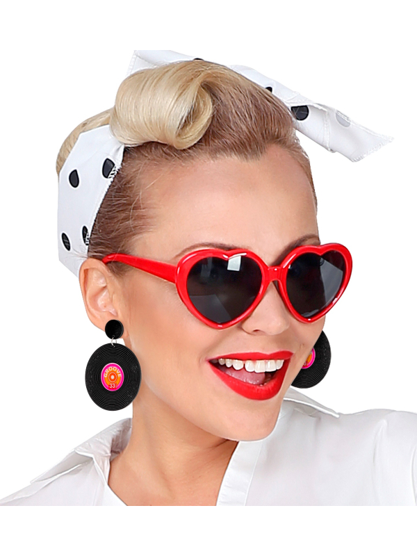 Boucles d’Oreilles Disque Vinyl Années 80 - L’Accessoire Parfait pour un Look Rétro