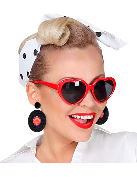 Boucles d’Oreilles Disque Vinyl Années 80 - L’Accessoire Parfait pour un Look Rétro