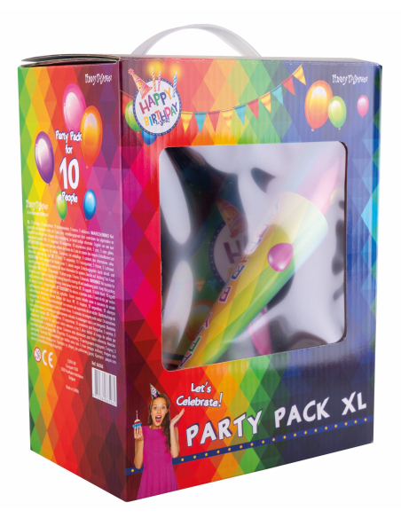 Set Cotillons Anniversaire pour 10 Personnes