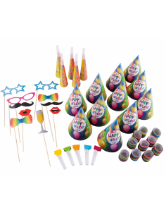 Set Cotillons Anniversaire pour 10 Personnes