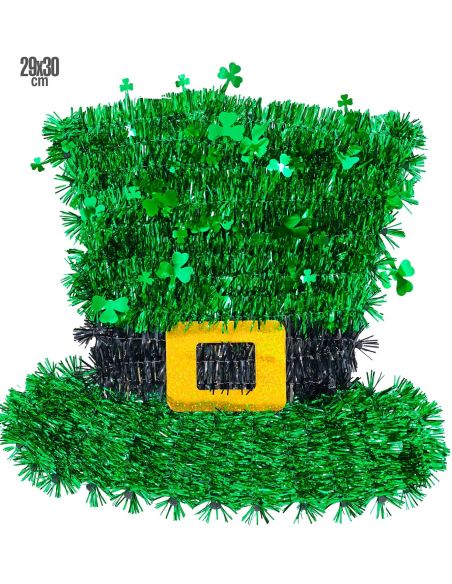 Chapeau Haut de forme vert pour décoration de la Saint-Patrick
