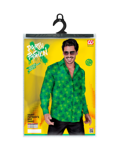 Chemise Verte à Trèfles pour Homme – Idéale pour la Saint-Patrick 2