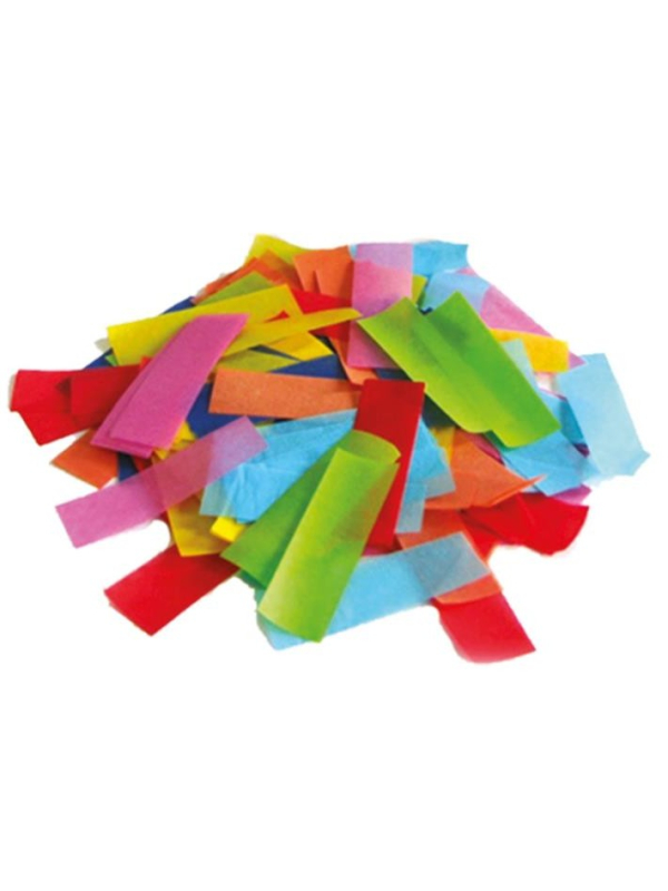 Confettis en papier multicolore rectangulaires à chute lente