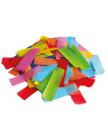 Confettis en papier multicolore rectangulaires à chute lente