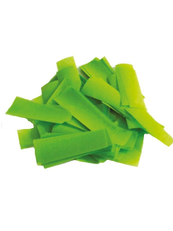 Confettis verts en papier rectangulaire (1kg) à...