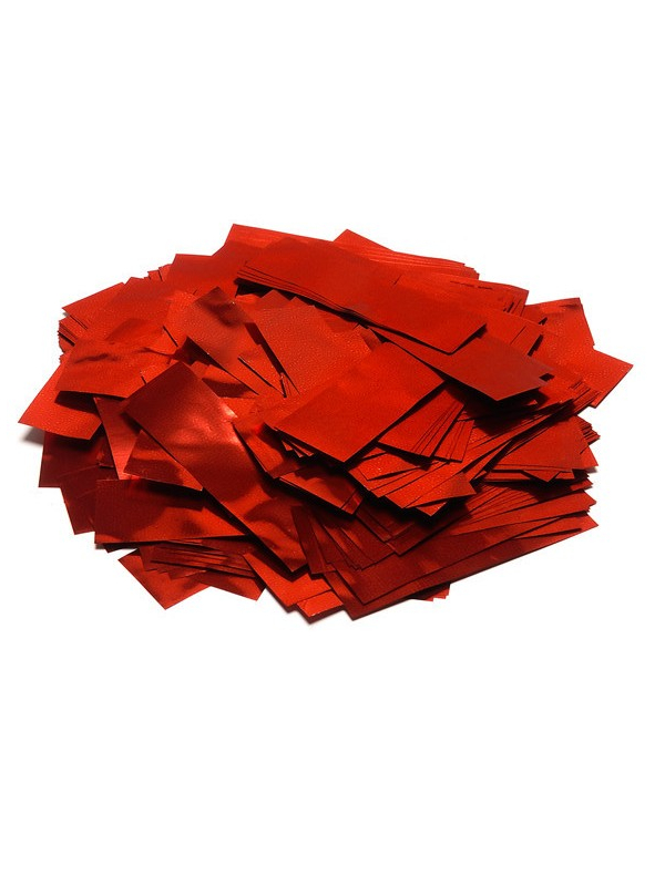 Confettis rectangulaires rouges à chute lente en papier 1 Kg